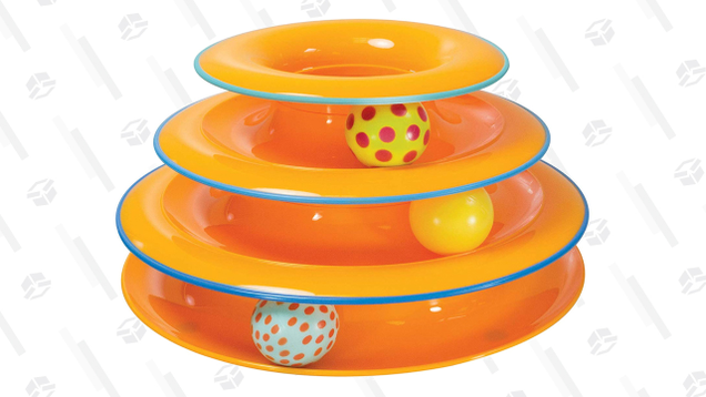The Petstages Tower of Tracks Cat Toy is a toy that is enriching for both lazy and active cats.